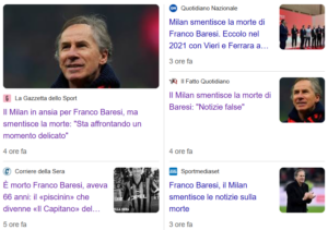 Franco Baresi e quella morte annunciata troppo in fretta